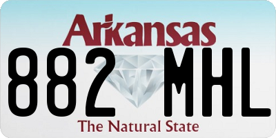 AR license plate 882MHL