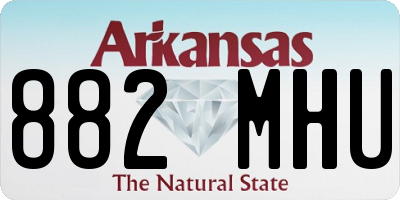 AR license plate 882MHU