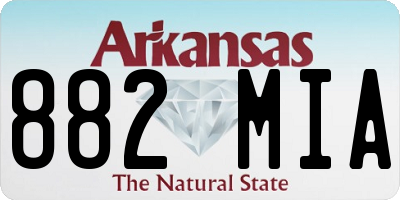 AR license plate 882MIA