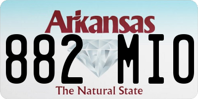 AR license plate 882MIO