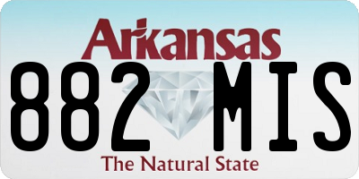 AR license plate 882MIS