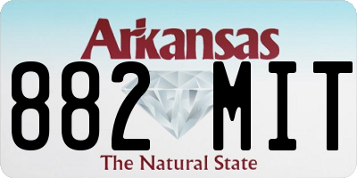 AR license plate 882MIT