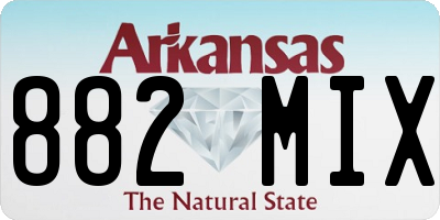 AR license plate 882MIX