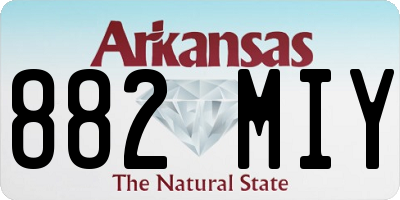 AR license plate 882MIY