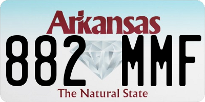 AR license plate 882MMF