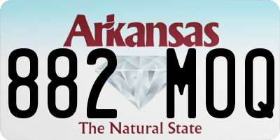 AR license plate 882MOQ