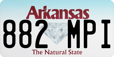 AR license plate 882MPI
