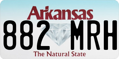 AR license plate 882MRH