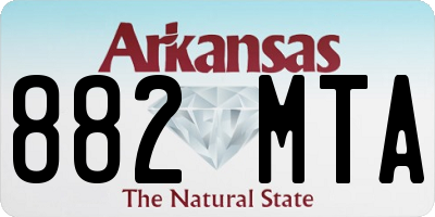 AR license plate 882MTA