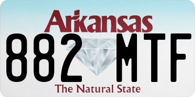 AR license plate 882MTF