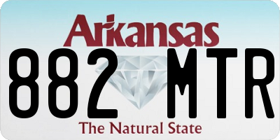 AR license plate 882MTR