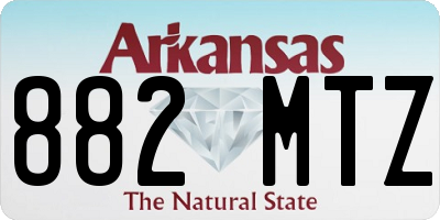 AR license plate 882MTZ