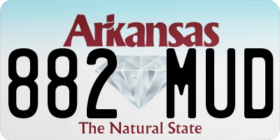 AR license plate 882MUD
