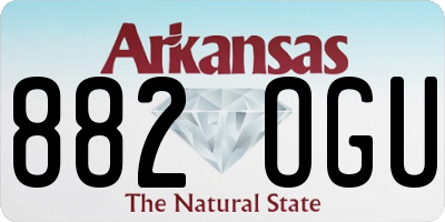 AR license plate 882OGU