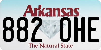 AR license plate 882OHE