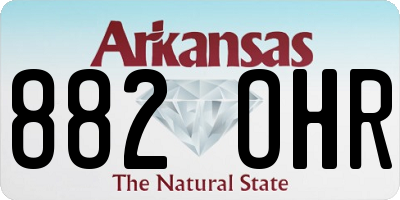 AR license plate 882OHR