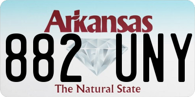 AR license plate 882UNY