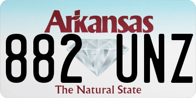 AR license plate 882UNZ