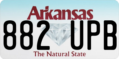 AR license plate 882UPB