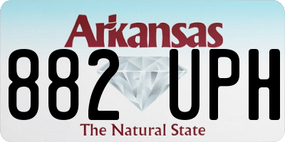 AR license plate 882UPH