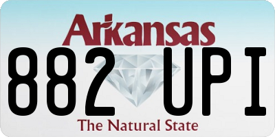 AR license plate 882UPI