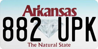 AR license plate 882UPK