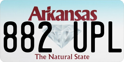 AR license plate 882UPL