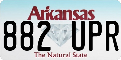 AR license plate 882UPR
