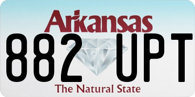 AR license plate 882UPT