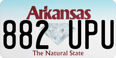 AR license plate 882UPU