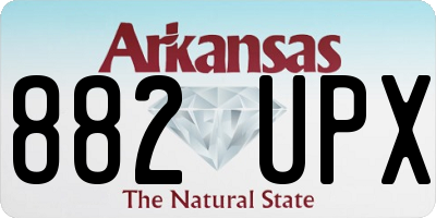 AR license plate 882UPX