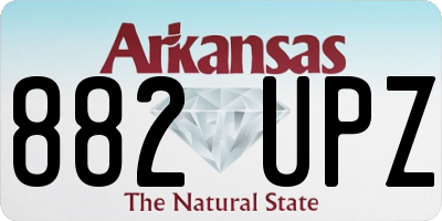 AR license plate 882UPZ