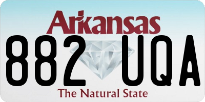 AR license plate 882UQA