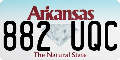 AR license plate 882UQC