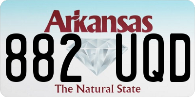 AR license plate 882UQD