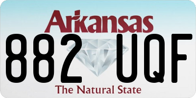 AR license plate 882UQF