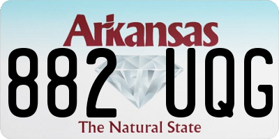 AR license plate 882UQG
