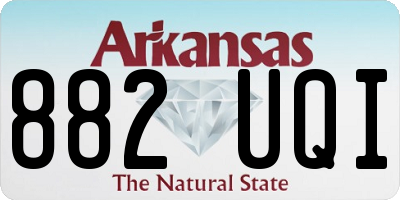 AR license plate 882UQI