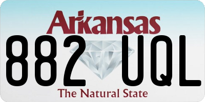 AR license plate 882UQL