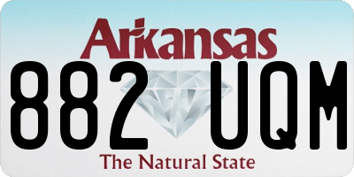AR license plate 882UQM