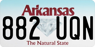 AR license plate 882UQN