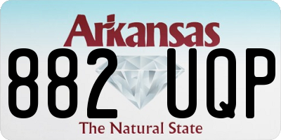 AR license plate 882UQP