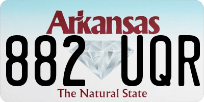 AR license plate 882UQR