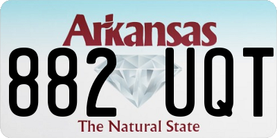 AR license plate 882UQT