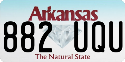 AR license plate 882UQU