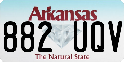 AR license plate 882UQV