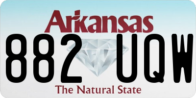 AR license plate 882UQW