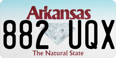 AR license plate 882UQX