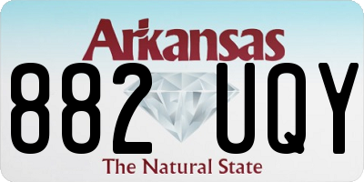 AR license plate 882UQY