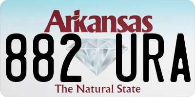 AR license plate 882URA